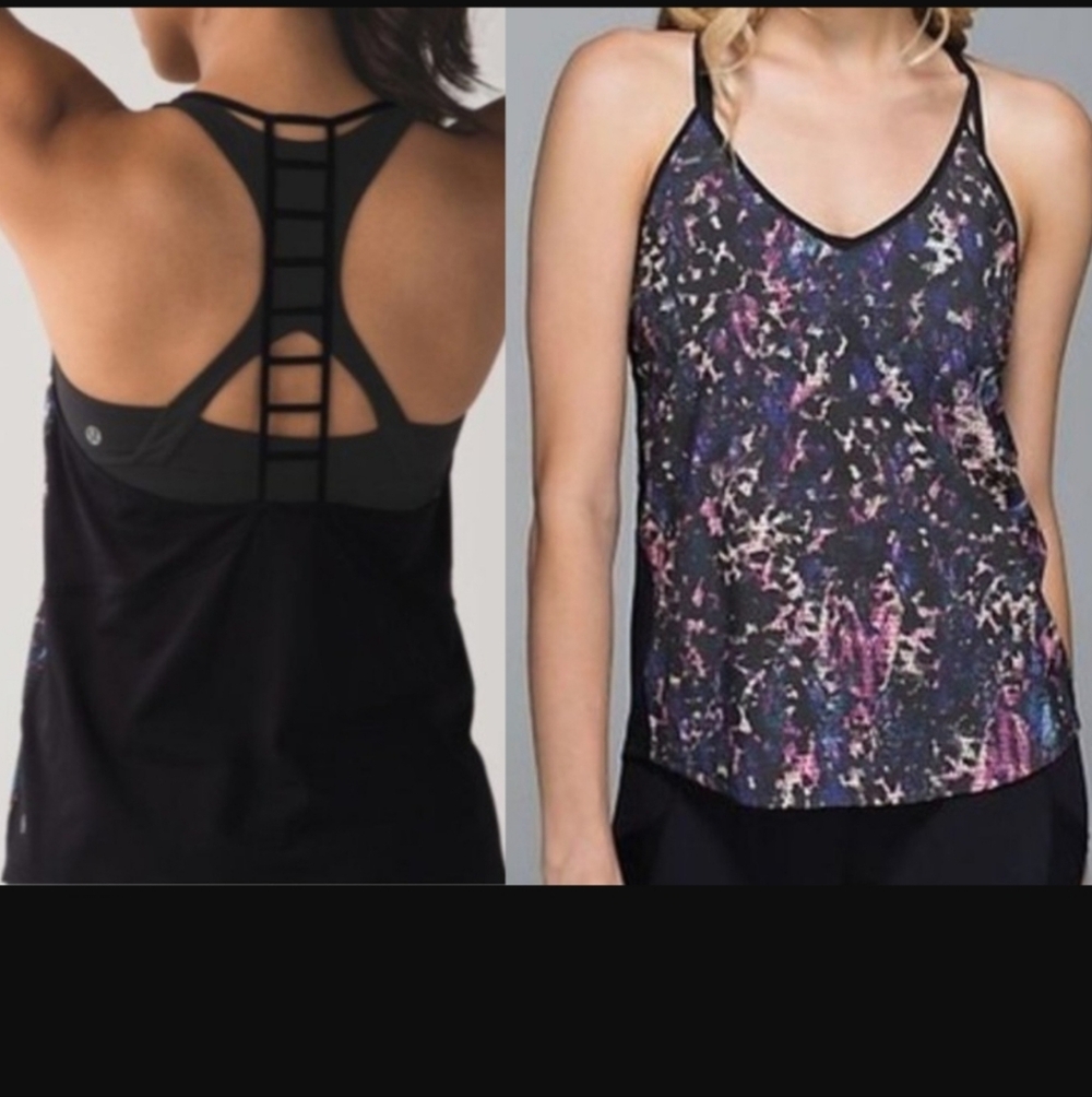 Lululemon.Breezy Singlet Ladder Floral Tank